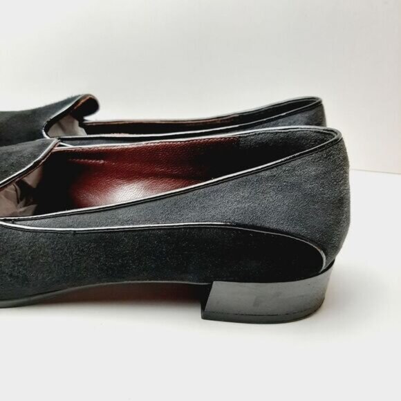 ROBERTO CAPUCCI Italy Genuine Suede Leather Low Heel Smoking Loafers Sz 7.5 B - Picture 9 of 15